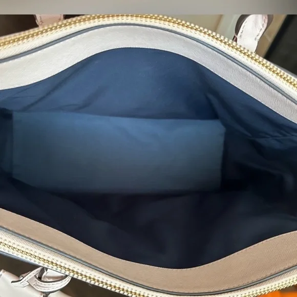 NWOT Tory Burch Saffiano Leather Pink Robinson double zip tote bag - Picture 16 of 16